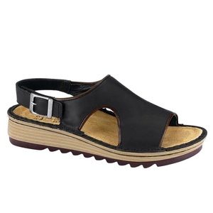 Naot ‘Ficus’ Black Sandals | Size 39 | Naot
